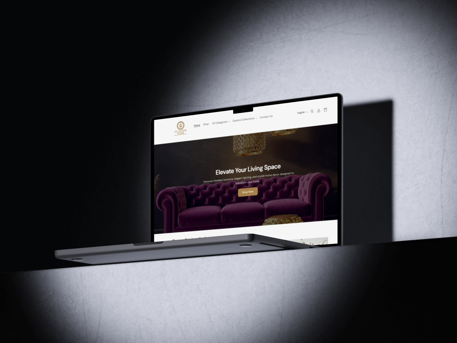 Glamour Home mockup 1